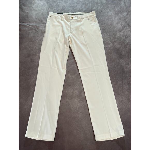 J. Lindeberg Men's White Mid Rise M Ellott Micro Stretch Chino Pants Size 34X34 - Picture 3 of 9